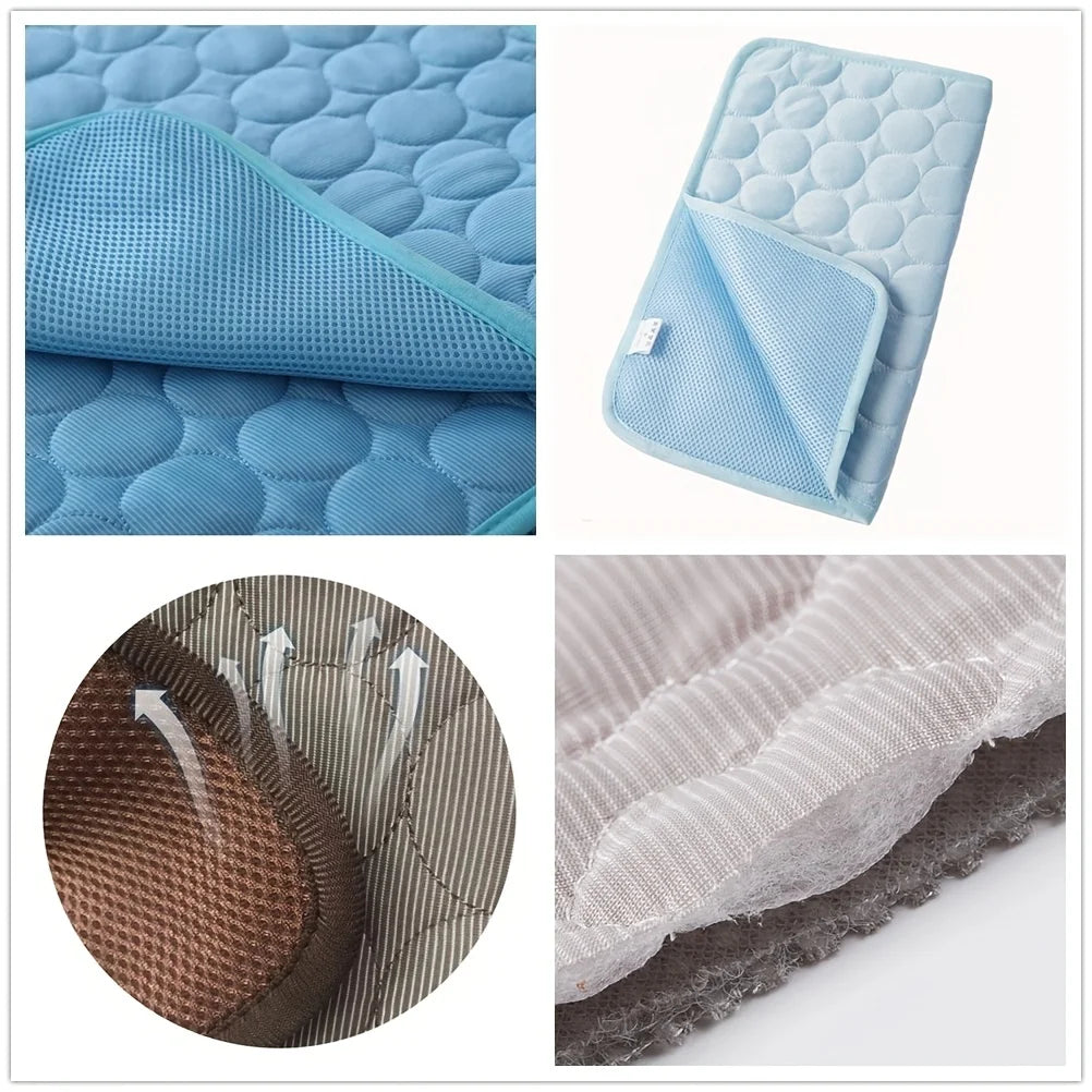 Self-Cooling Dog Mat For Small & Large Dogs – Washable Summer Pet Pad