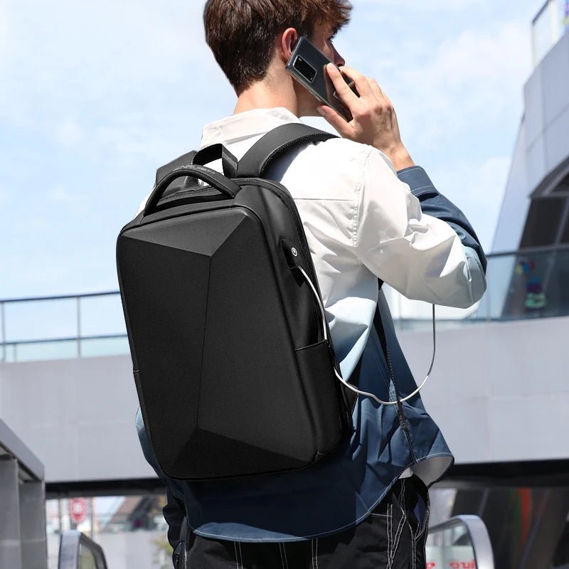 Expandable Laptop Backpack With USB Port – Water-Resistant Business Travel Bag - Goodify Mart
