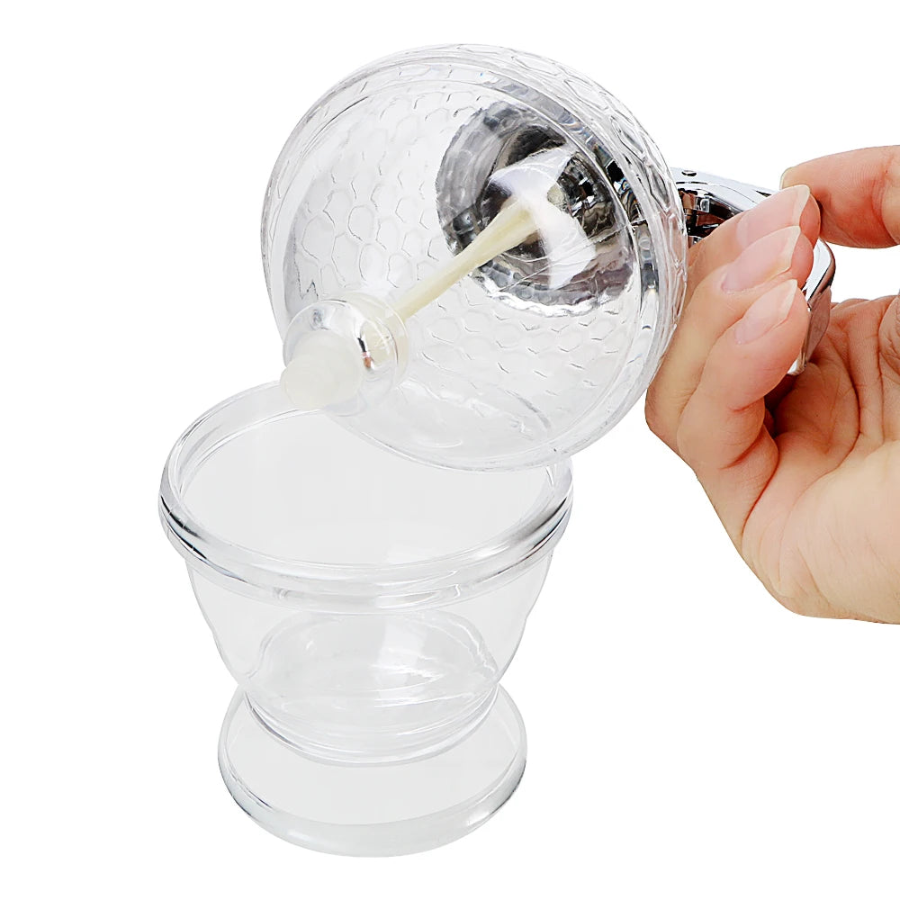 Acrylic Honey Dispenser Jar with Stand – No Drip Syrup & Juice Squeeze Bottle