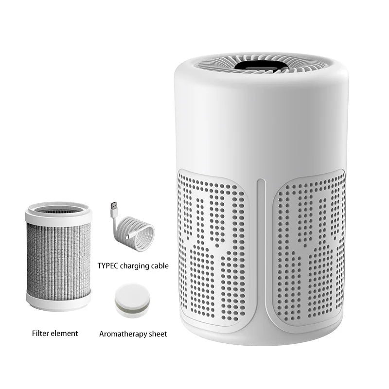 Mini Desktop Air Purifier with HEPA Filter & Negative Ion Technology