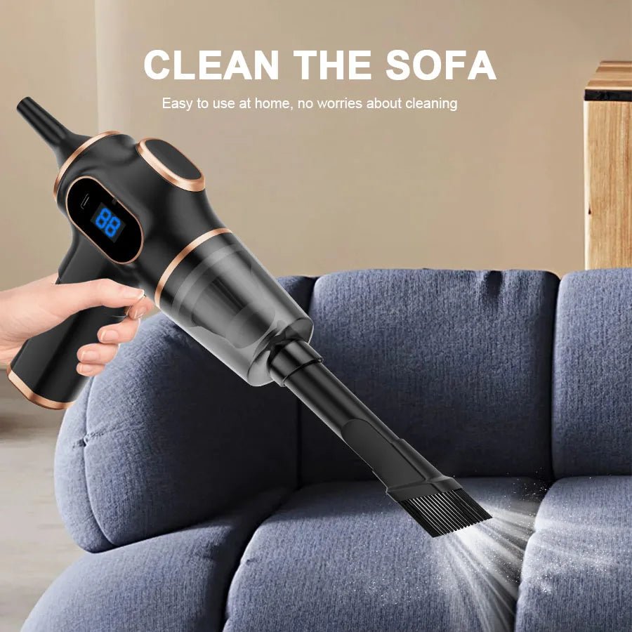 60W Cordless Handheld Car Vacuum – 2000mAh Bagless Cleaner With HEPA Filter - Goodify Mart