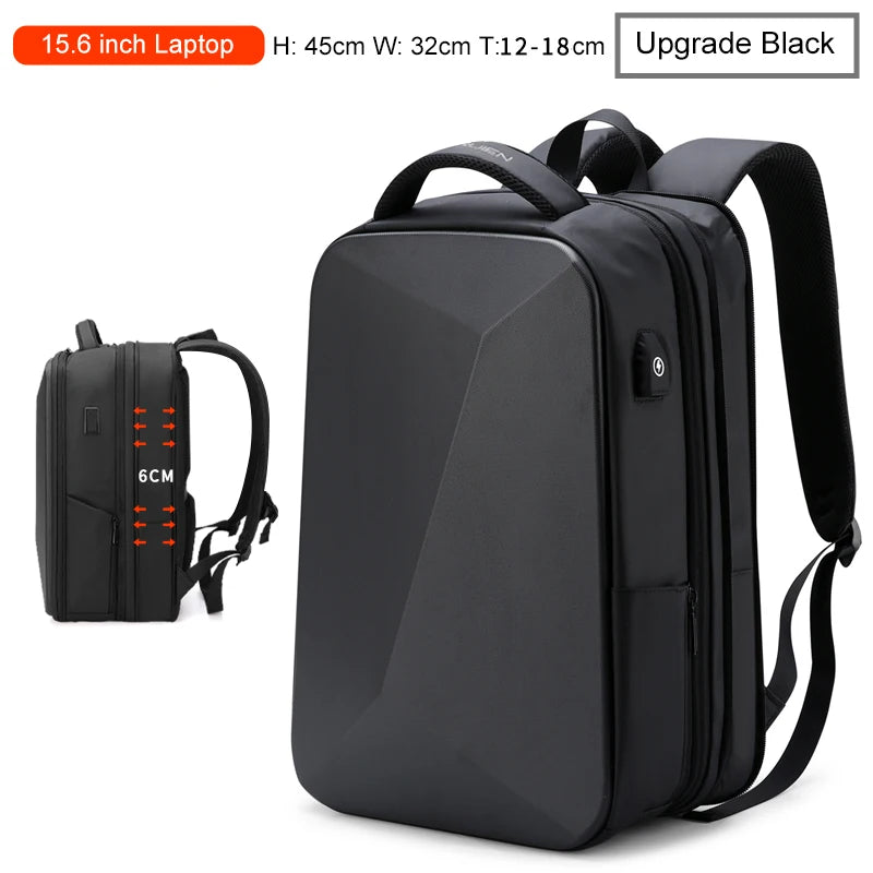 Expandable Laptop Backpack With USB Port – Water-Resistant Business Travel Bag