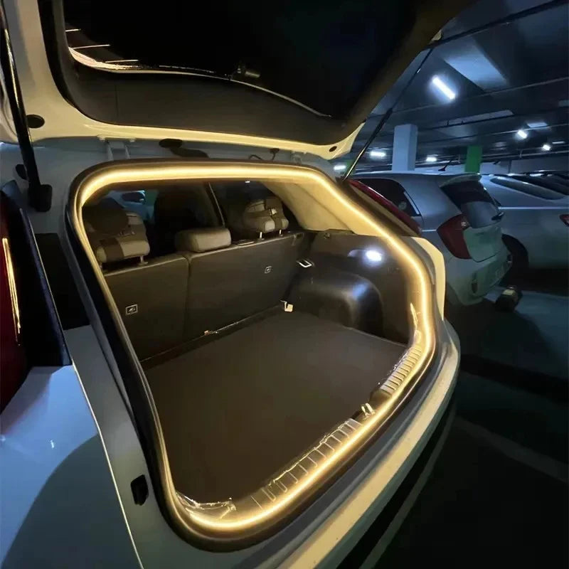 12V Cut-to-Length LED Trunk Light Strip – IP65 Cargo Area Lighting in White or Warm White, 2m/4m