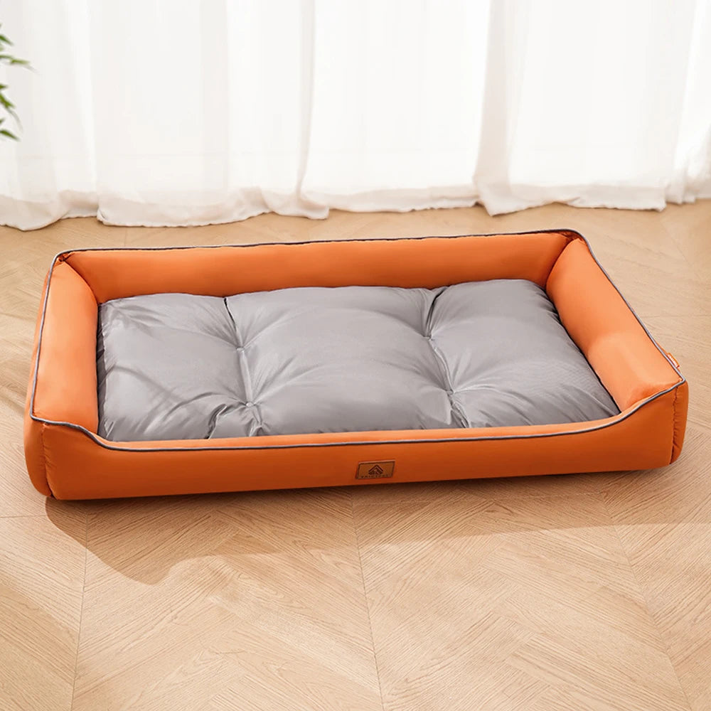 Large Corduroy Dog Sofa Bed – Warm Washable Cushion For Dogs & Cats