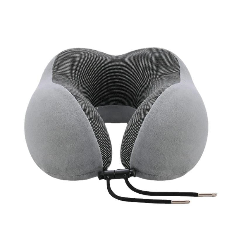 Soft U-Shaped Memory Foam Neck Pillow For Airplane Travel & Seated Rest