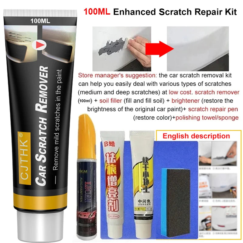 CJTHK Car Scratch & Swirl Remover Paste – 20ml, 60ml & 100ml Paint Polishing Compound