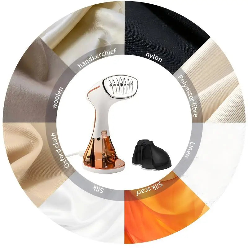 220V Mini Handheld Garment Steamer – Touchscreen Vertical Clothes Iron for Home and Travel