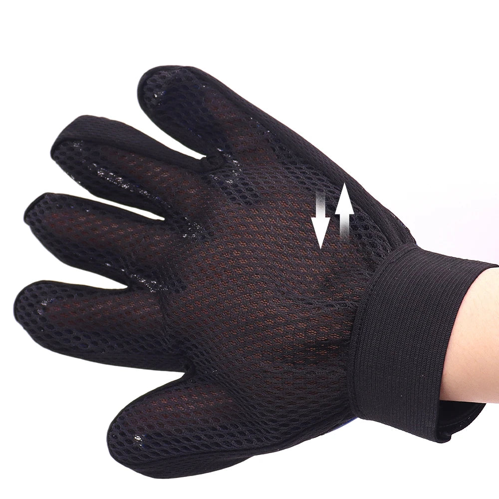 Pet Grooming Glove – Cat & Dog Deshedding Brush for Hair Removal, Bathing & Massage