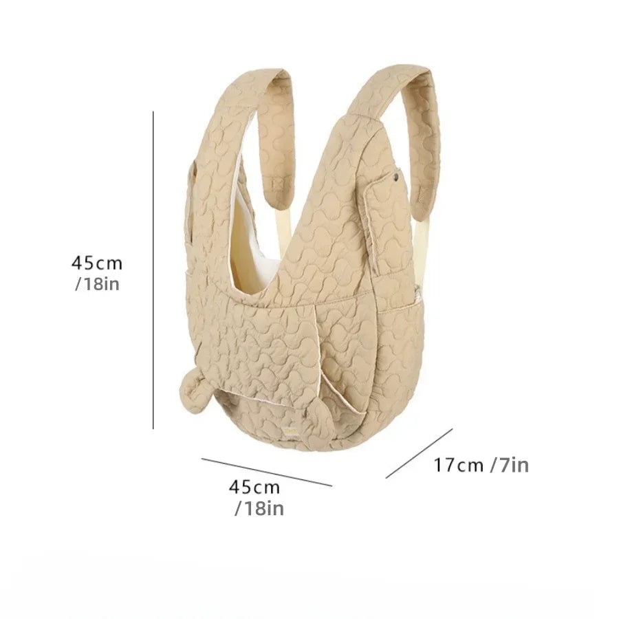 Waterproof Pet Carrier Backpack – Windproof Chest Bag for Small Dogs & Cats (Up to 4kg)