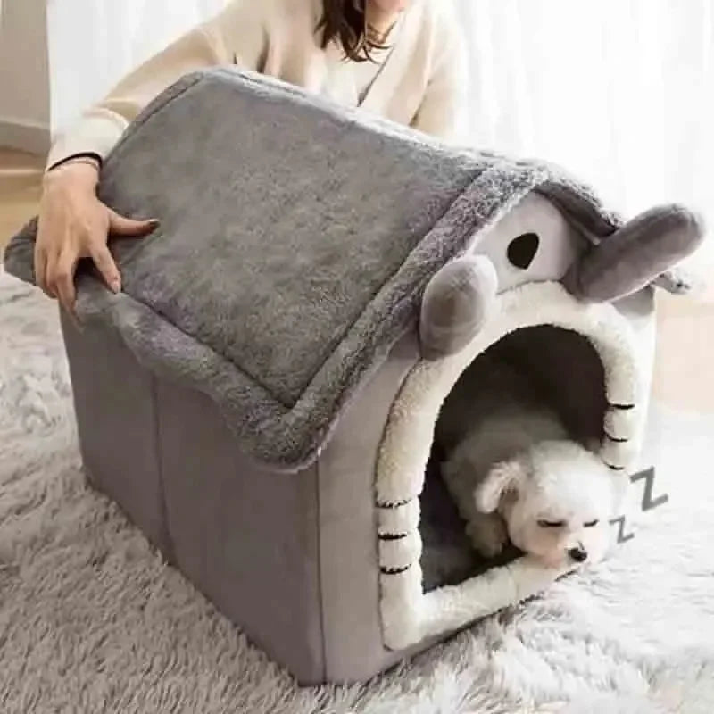 Cozy Indoor Pet Tent Bed With Removable Washable Cushion For Small Dogs & Cats