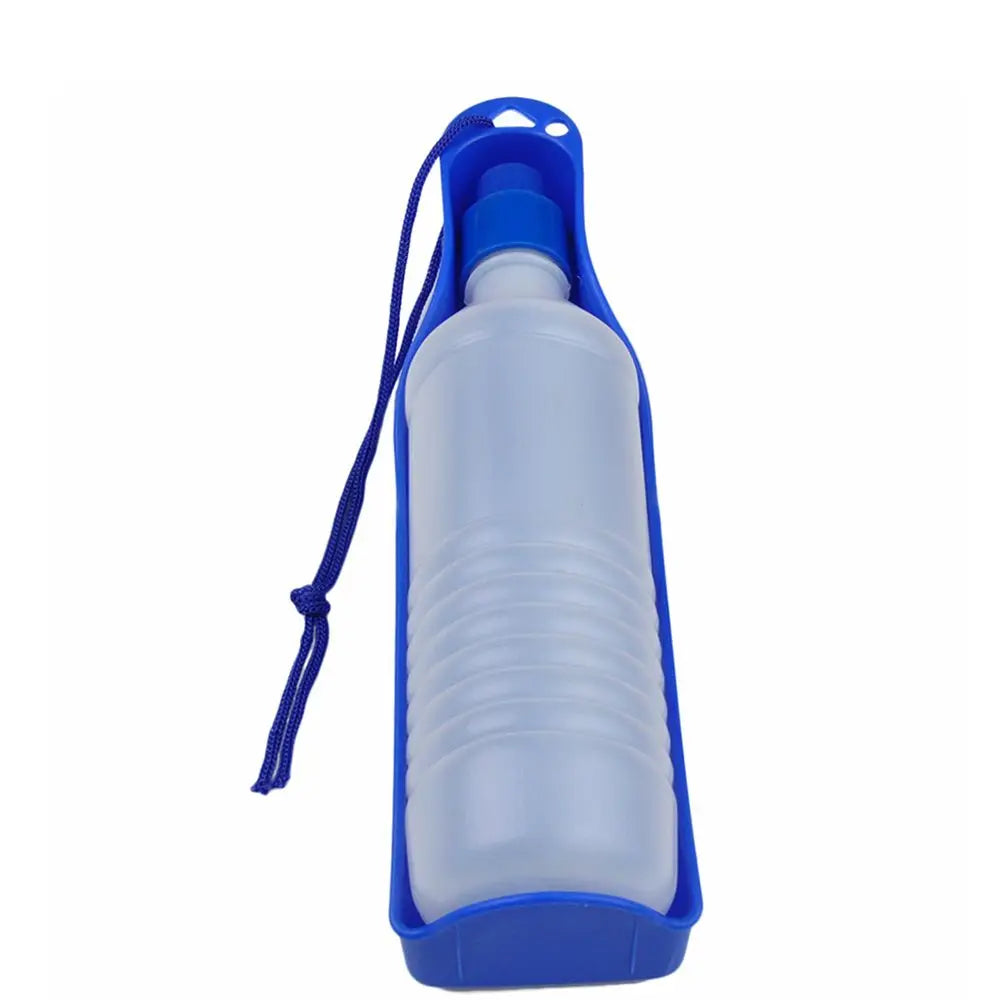 Portable Pet Water Bottle with Built-In Bowl – Leakproof Travel Drinking Cup for Dogs & Cats