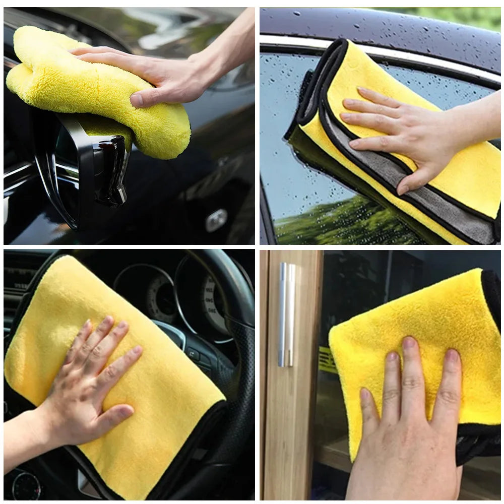 5–20 Pack Microfiber Car Cleaning Towels – Absorbent 30×30/30×60cm Cloths