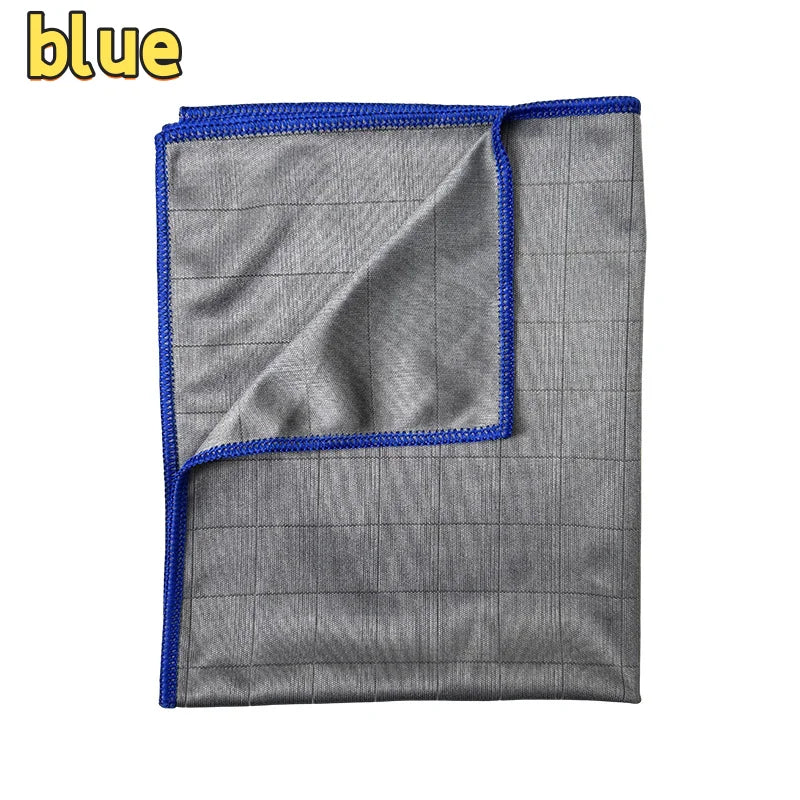 3-Pack Carbon Microfiber Cleaning Cloths – 40×50cm Low-Lint Glass & Kitchen Towels