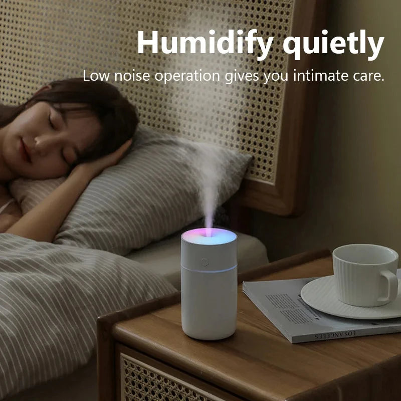 230ml Rechargeable Mini Humidifier – Cordless USB Mist Maker for Home, Office and Car