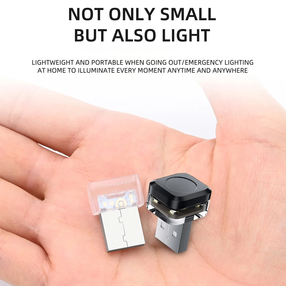 KEVANLY Mini USB LED Ambient Light – Plug-In Car & Computer Atmosphere Lamp in 5 Color Options