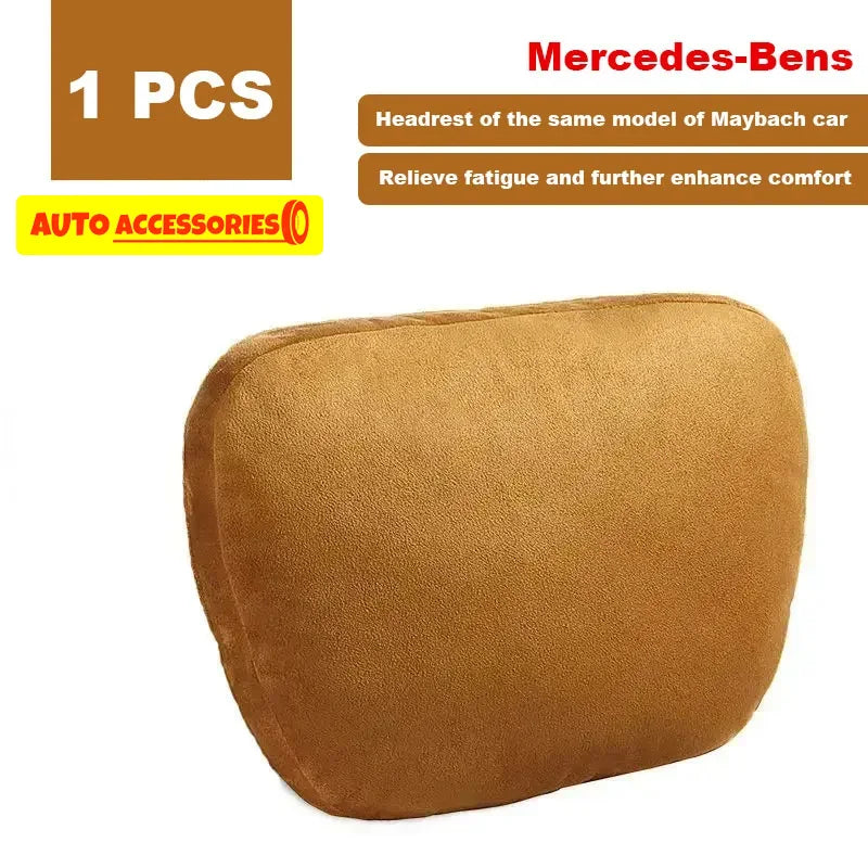 Universal Car Headrest Neck Pillow – Soft Adjustable Seat Support Cushion