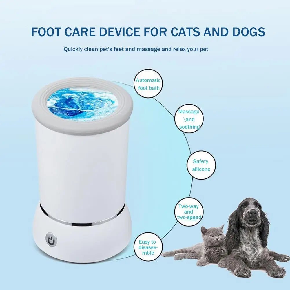 Electric Dog Paw Cleaner – USB Rechargeable Automatic Pet Paw Washer for Dogs & Cats - Goodify Mart