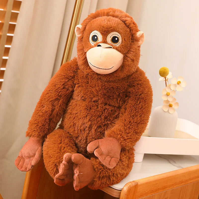 66cm Cartoon Gorilla Plush Toy – Soft Stuffed Monkey Doll for Gift & Room Decor