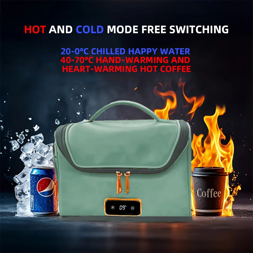 E-ACE R16G 4L Portable Electric Cooler & Warmer Bag – 12V Car Food and Drink Carrier