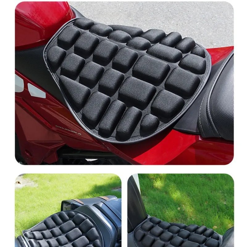 3D Motorcycle Seat Cushion – Breathable EVA Foam Non-Slip Comfort Pad for Motorbike & Electric Bike - Goodify Mart