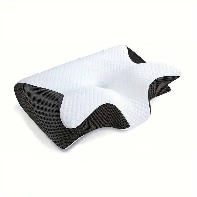 Ergonomic Wave Memory Foam Pillow For Side, Back & Stomach Sleepers
