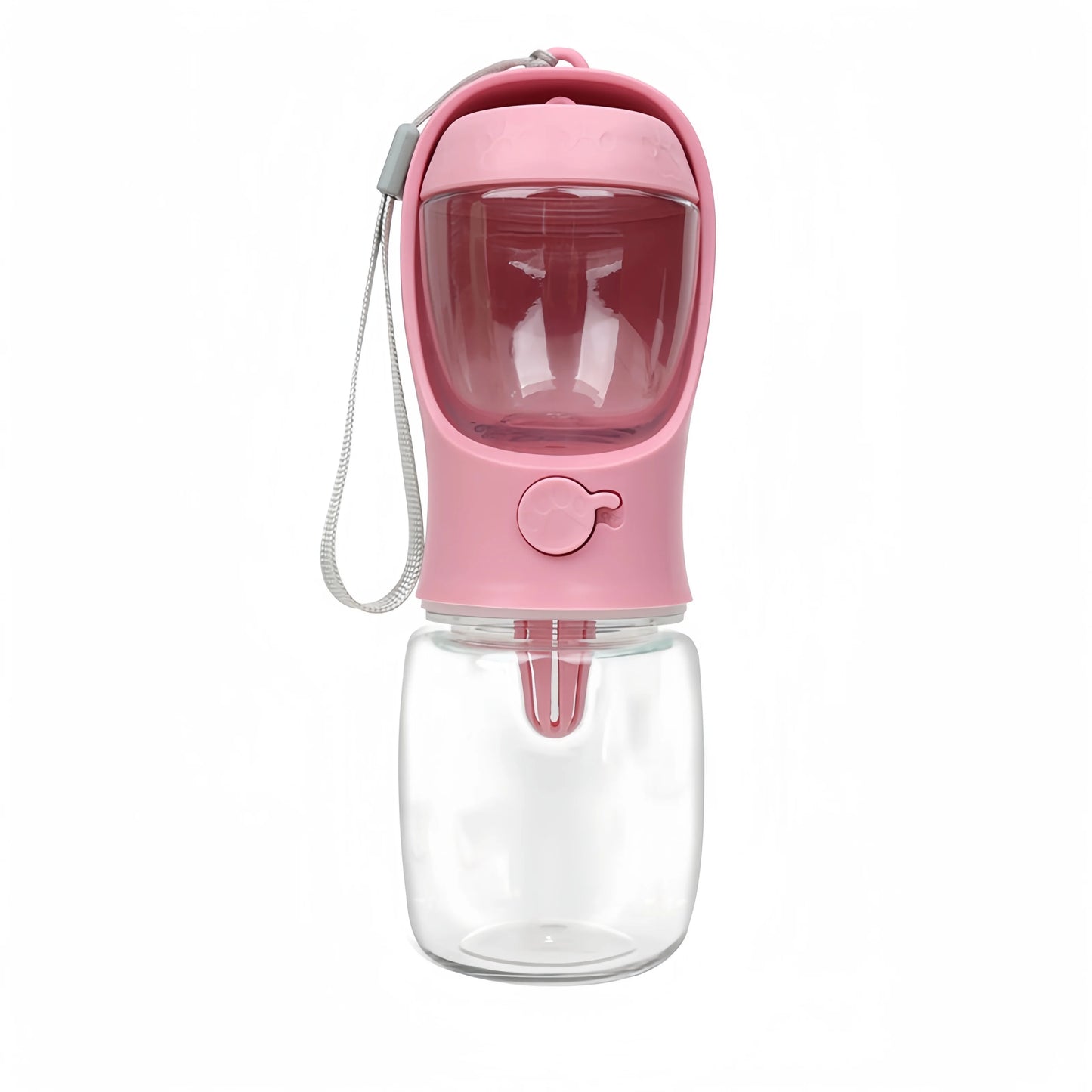 2-in-1 Portable Pet Water Bottle with Food Storage – Travel Feeder & Drinking Bowl for Dogs & Cats