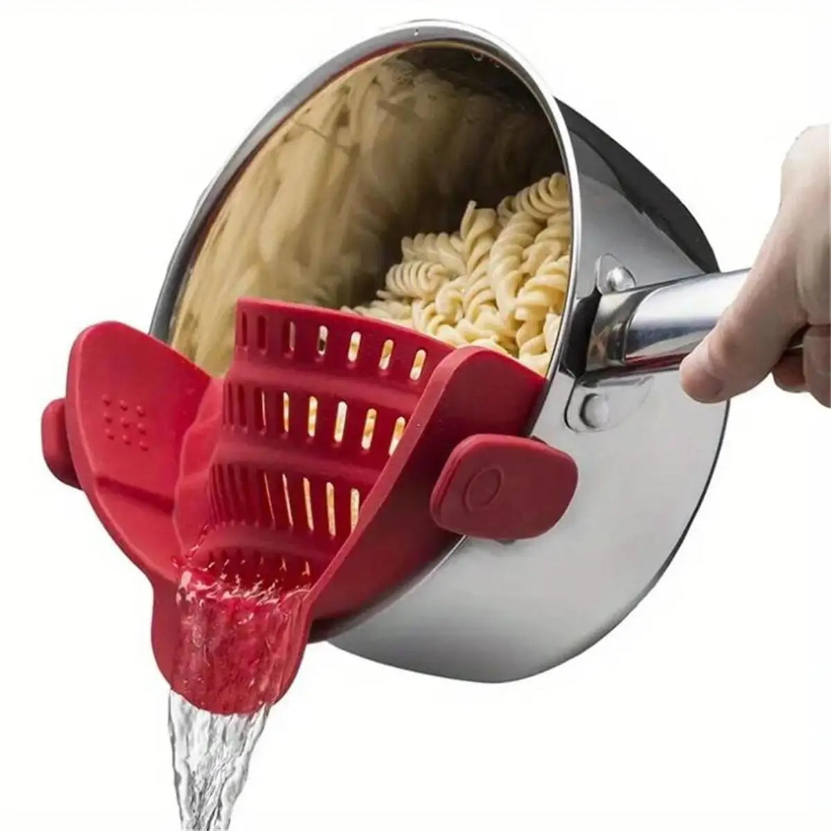 Adjustable Clip-On Pot Strainer – Stainless Steel Kitchen Strainer for Pots, Pans & Bowls