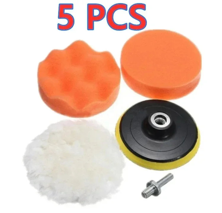 Car Polishing Sponge Pad Kit – Reusable Foam Buffer Pads for Waxing & Detailing