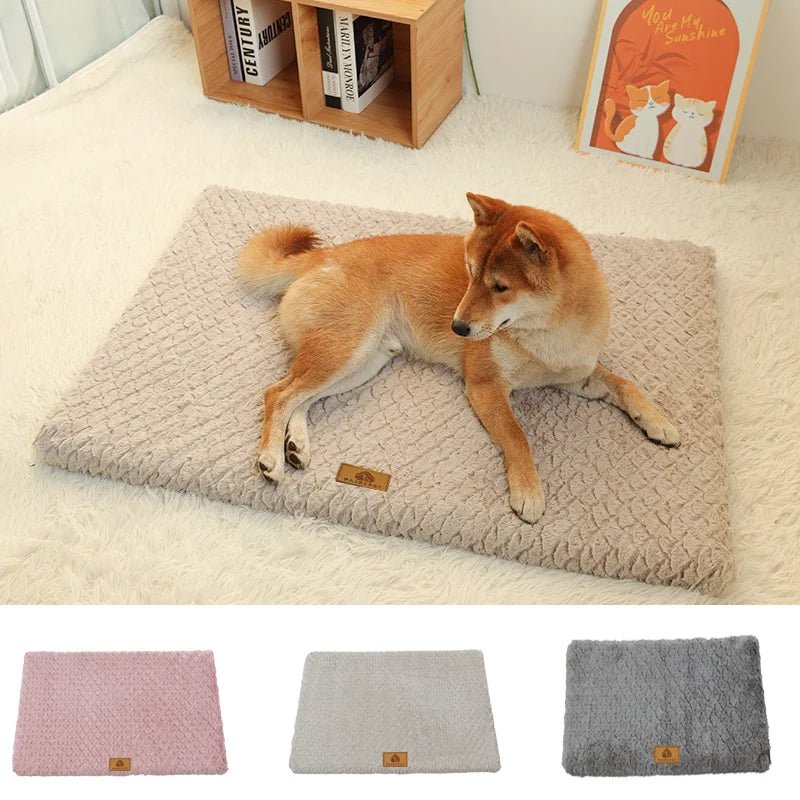 3D Foam Dog Bed With Washable Faux Fur Cover & Non-Slip Base - Goodify Mart