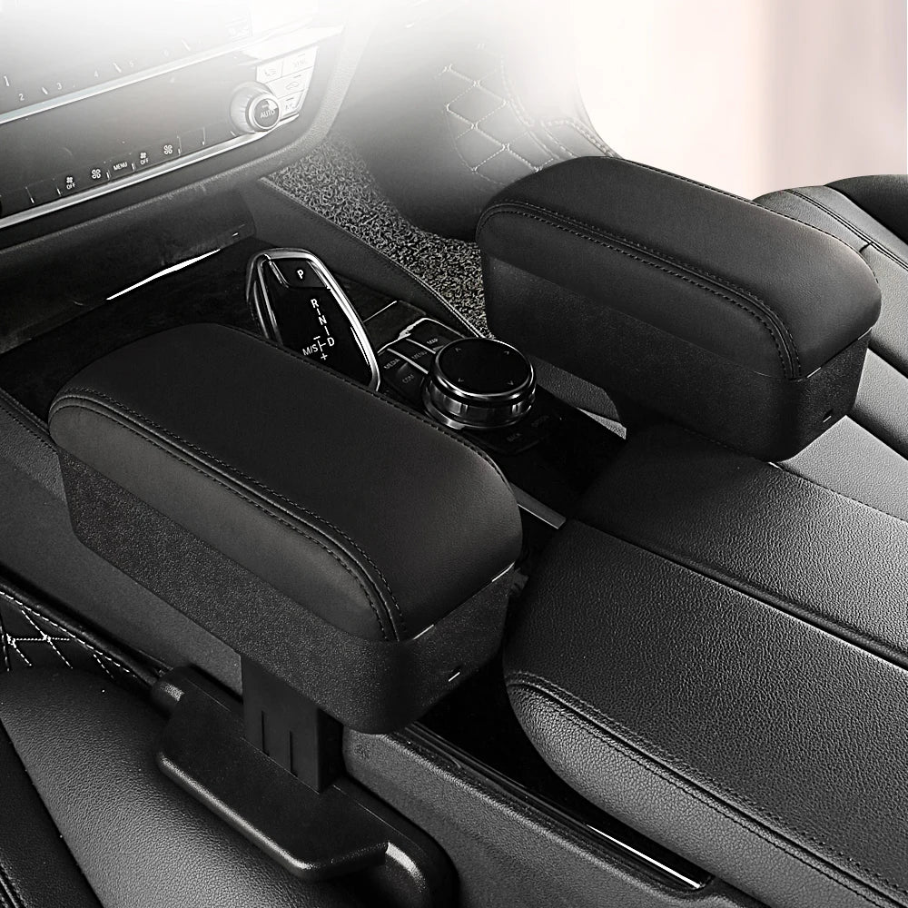 Adjustable Car Armrest Organizer – Liftable Console Gap Storage Tray