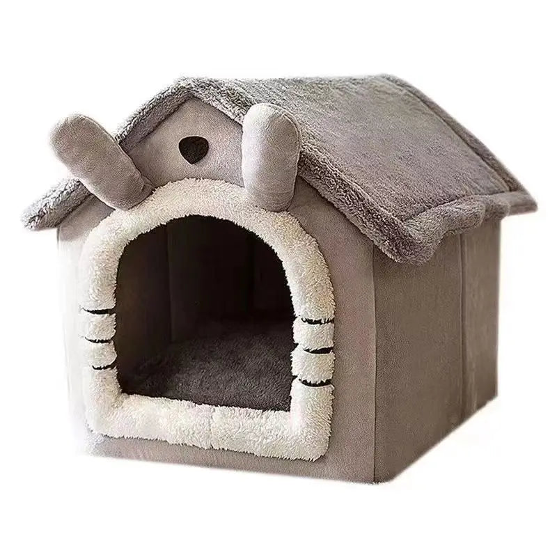 Cozy Indoor Pet Tent Bed With Removable Washable Cushion For Small Dogs & Cats