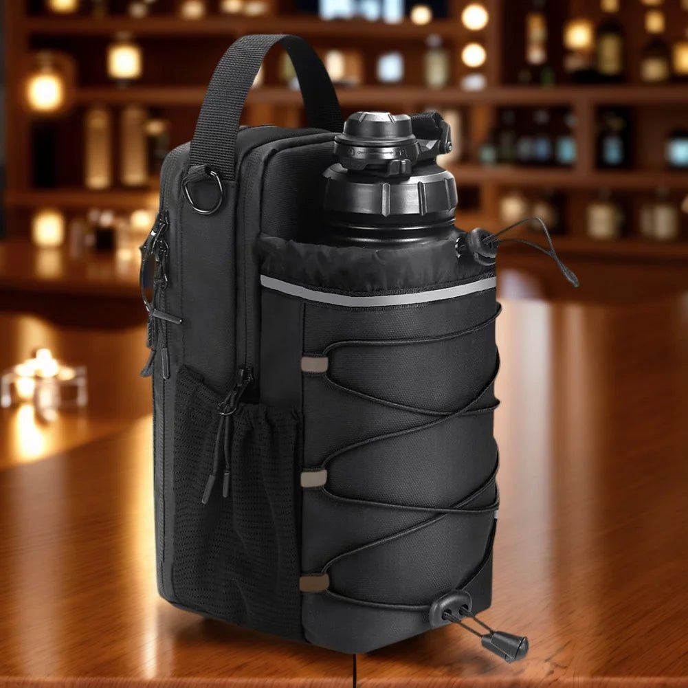 Magnetic Gym Water Bottle Bag – Crossbody Fitness Pouch with Bottle Holder & Phone Pocket - Goodify Mart