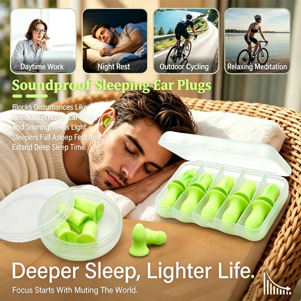 Soft Noise-Reducing Sleep Earplugs – Anti-Noise Ear Plugs for Rest and Travel - Goodify Mart