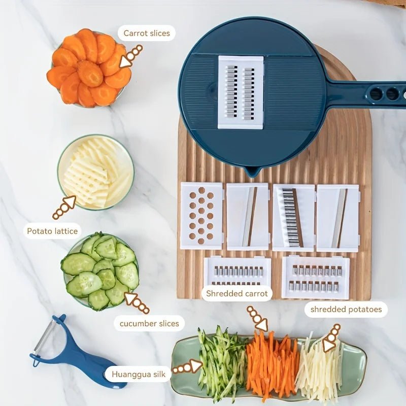 9-in-1 Multifunctional Vegetable Chopper & Slicer - Goodify Mart