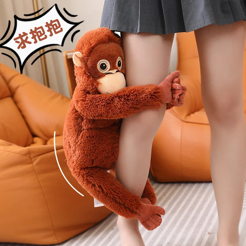 66cm Cartoon Gorilla Plush Toy – Soft Stuffed Monkey Doll for Gift & Room Decor