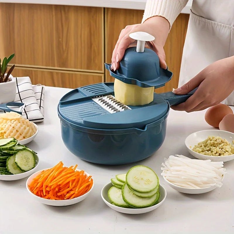 9-in-1 Multifunctional Vegetable Chopper & Slicer - Goodify Mart