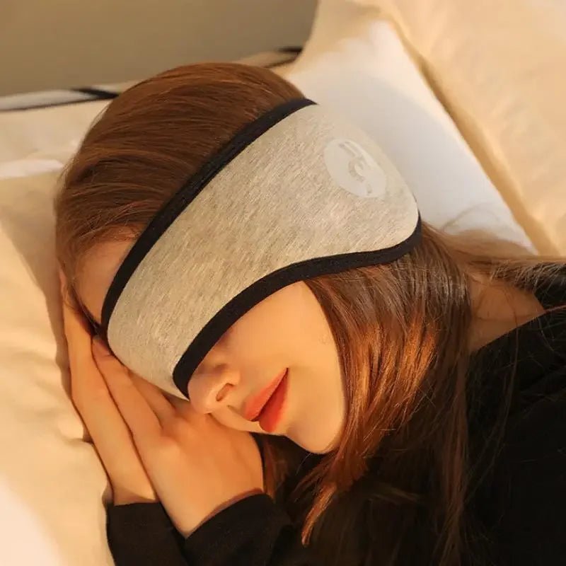Adjustable Sleep Mask With Ear Covers – Light and Noise-Reducing Travel Eye Mask - Goodify Mart