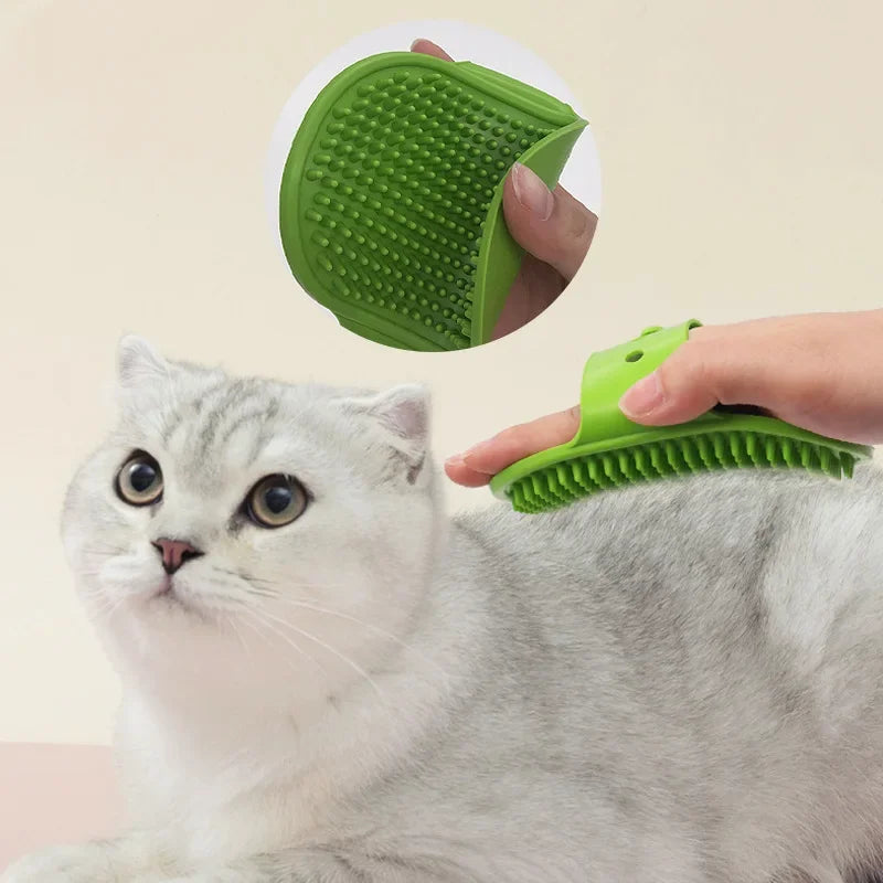 Eelhoe Silicone Pet Bath Brush – Waterproof Dog & Cat Grooming Glove for Deshedding & Massage