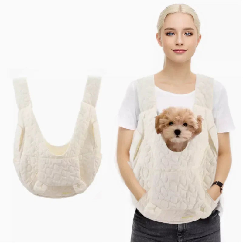 Waterproof Pet Carrier Backpack – Windproof Chest Bag for Small Dogs & Cats (Up to 4kg)