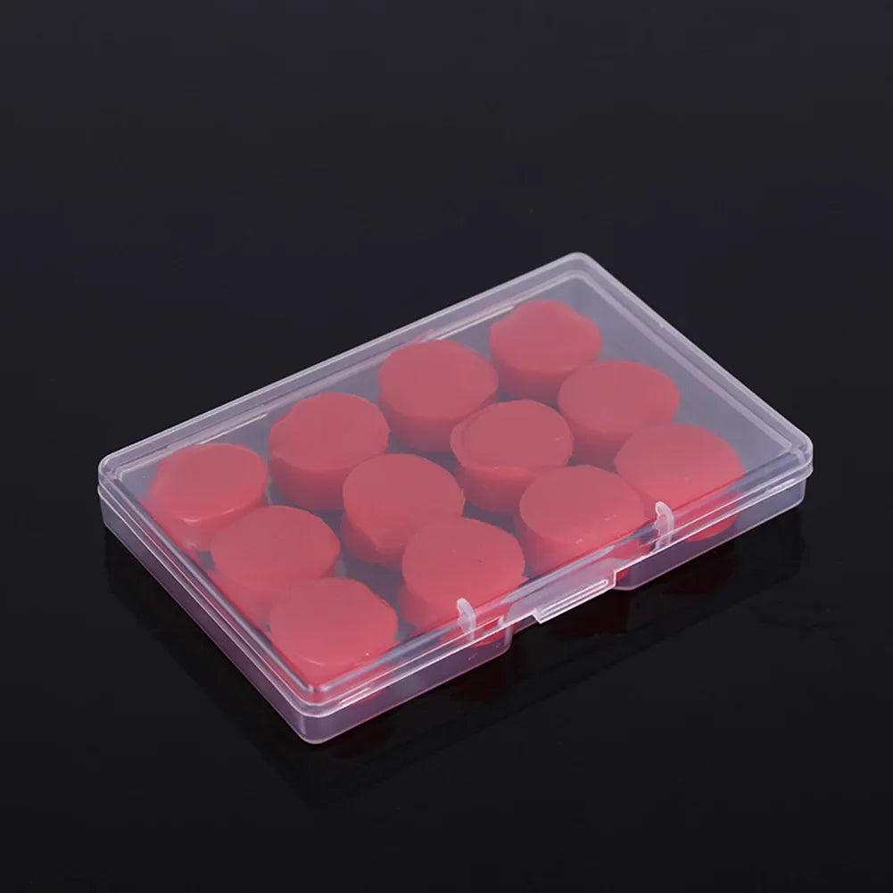 12-Piece Reusable Silicone Earplugs – Noise-Reducing Set for Sleep, Study and Swimming