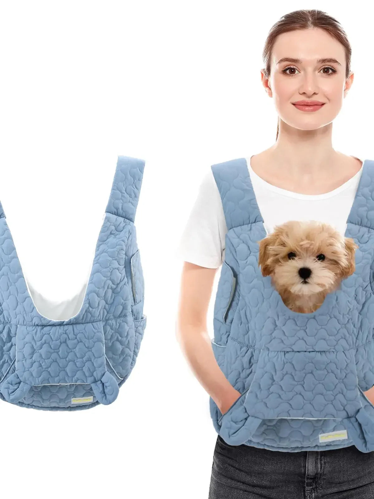 Waterproof Pet Carrier Backpack – Windproof Chest Bag for Small Dogs & Cats (Up to 4kg)