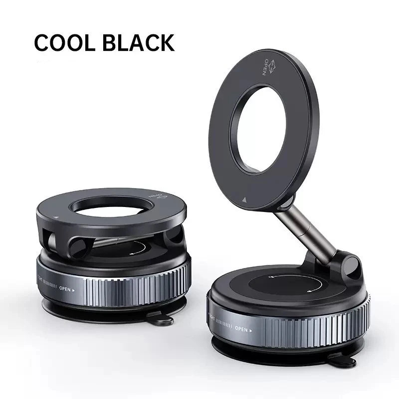 360° Adjustable Magnetic Car Phone Holder – Foldable Suction Cup Mount