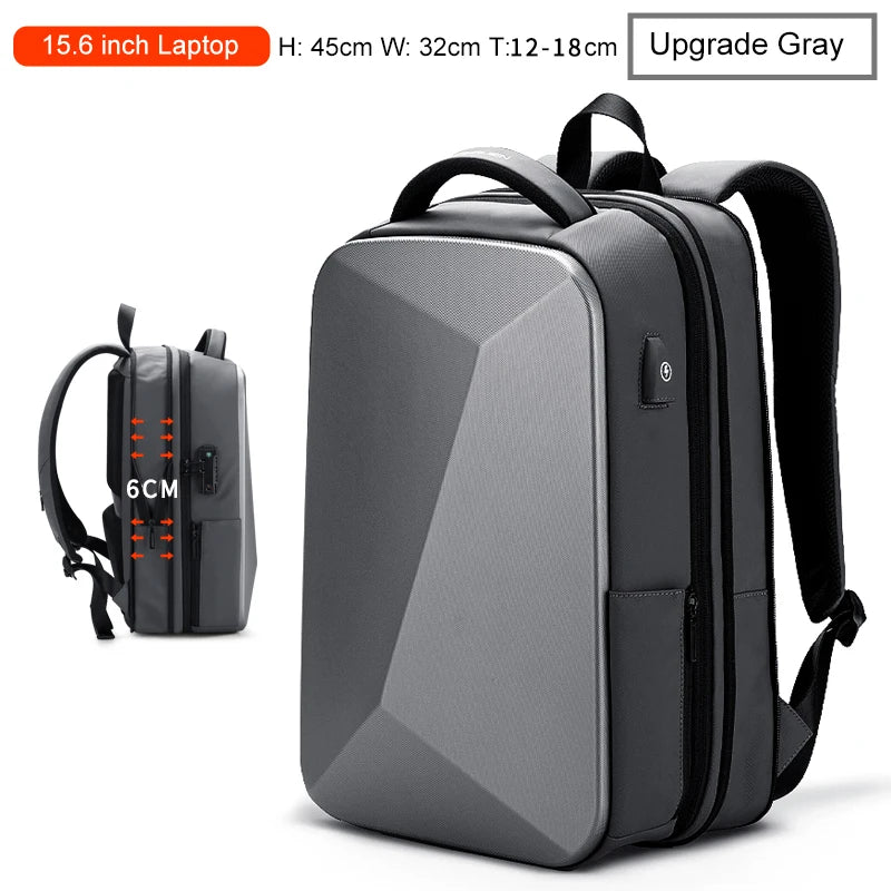Expandable Laptop Backpack With USB Port – Water-Resistant Business Travel Bag