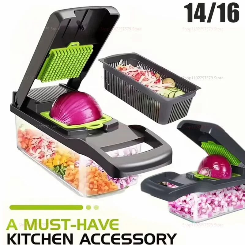 Multi-Functional Vegetable Cutter & Handheld Grater