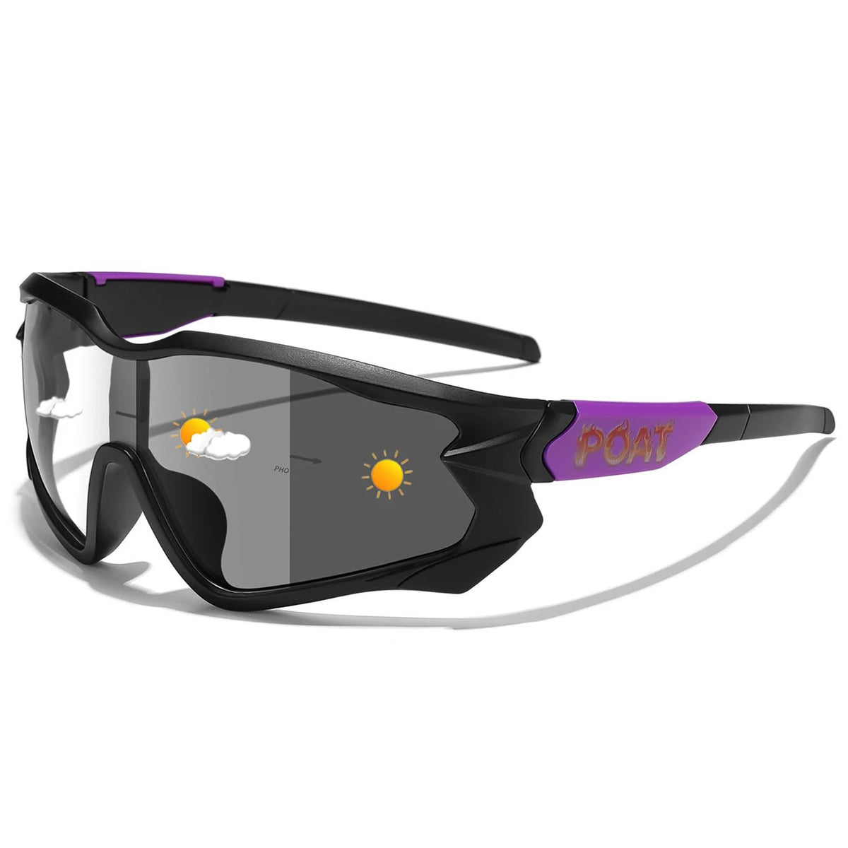 POAT Photochromic Cycling Sunglasses – UV400 MTB Bike Sports Glasses for Men & Women - Goodify Mart