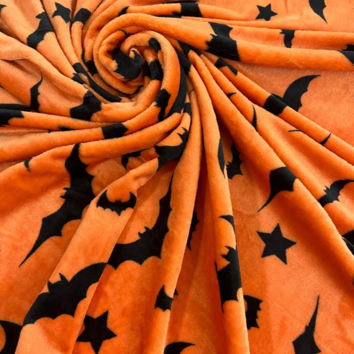 Black Bat Print Flannel Blanket – Soft Halloween Throw for Sofa, Bed and Travel - Goodify Mart