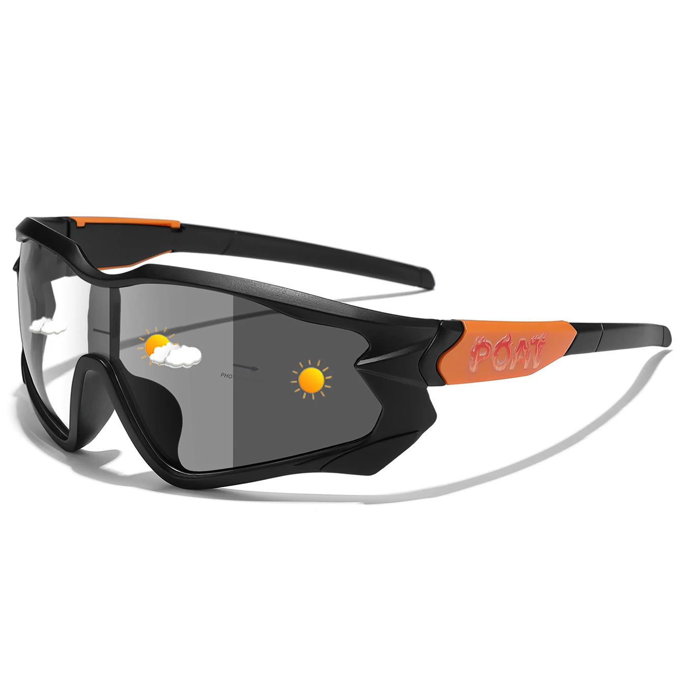 POAT Photochromic Cycling Sunglasses – UV400 MTB Bike Sports Glasses for Men & Women