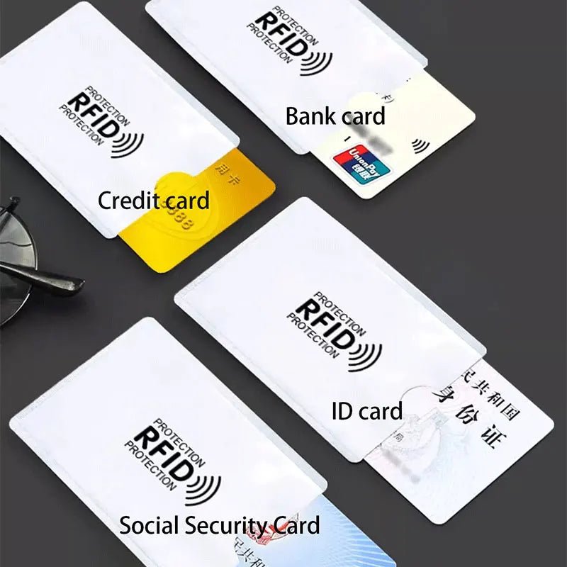 RFID-Blocking Card Protector Sleeves – 5 or 10-Pack Anti-Skimming Wallet Inserts - Goodify Mart