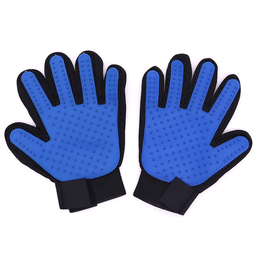 Pet Grooming Glove – Cat & Dog Deshedding Brush for Hair Removal, Bathing & Massage