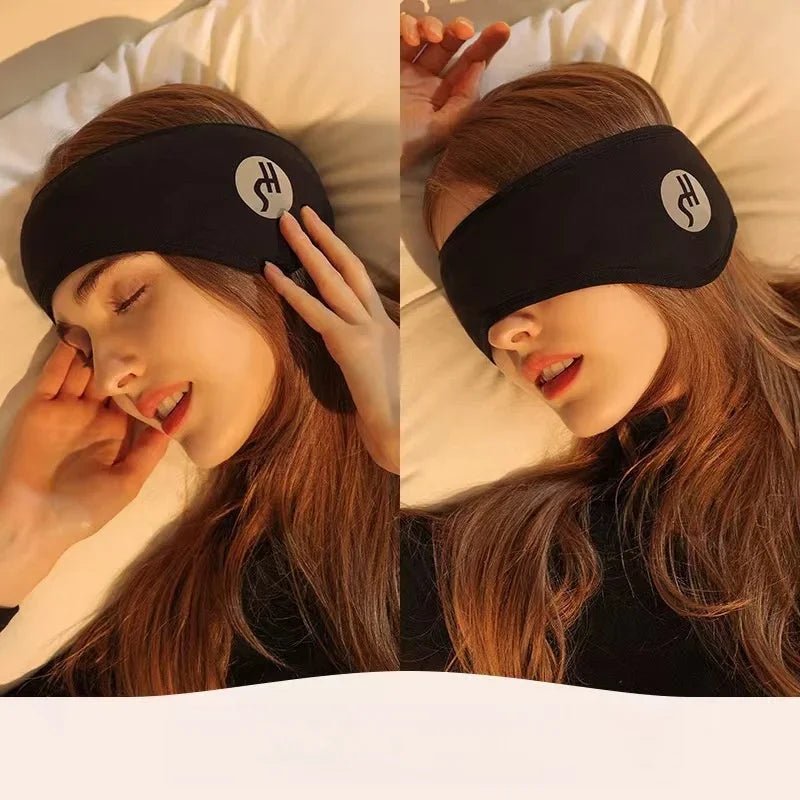 Adjustable Sleep Mask With Ear Covers – Light and Noise-Reducing Travel Eye Mask - Goodify Mart